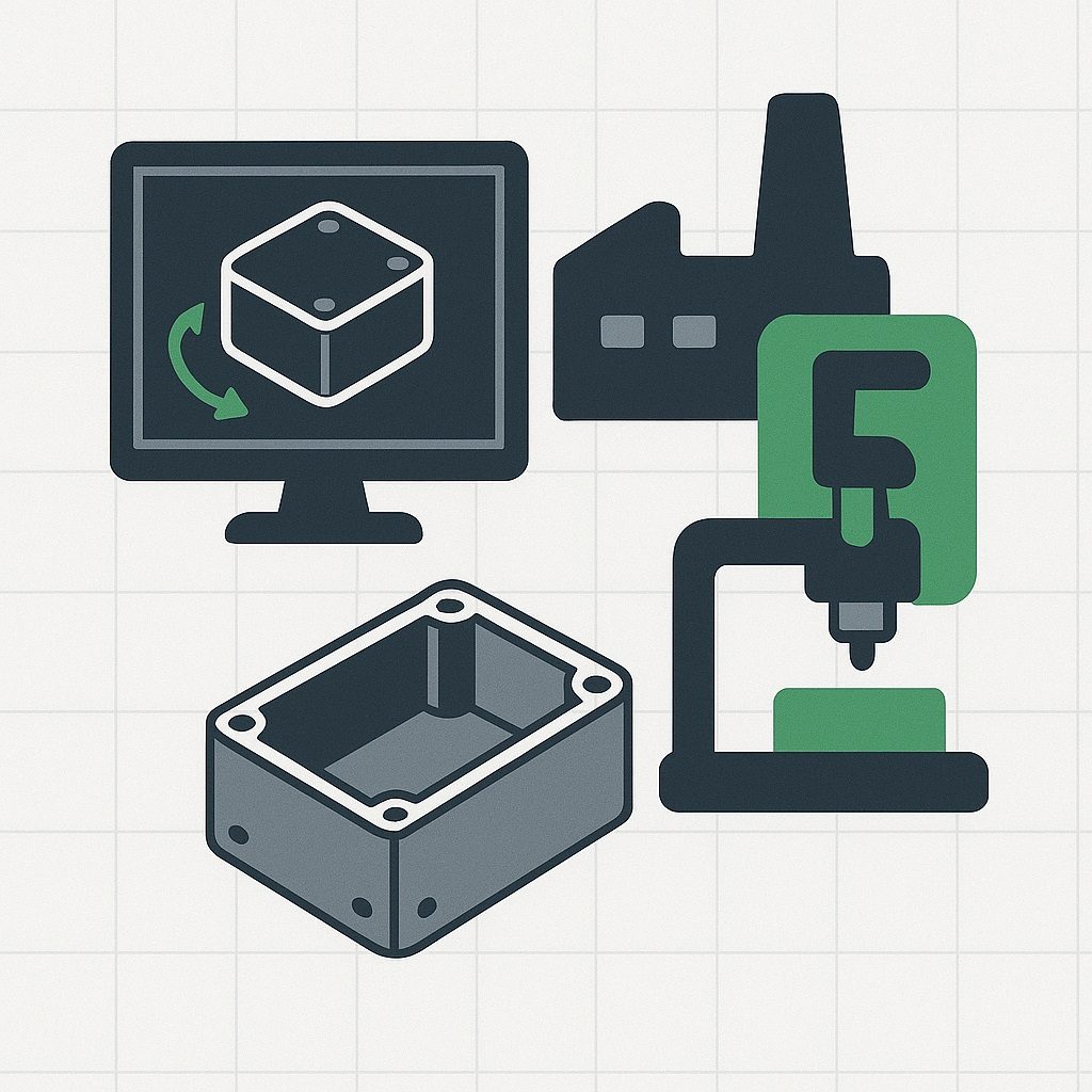 Illustration: 3D-Modellierung und Gehäusedesign